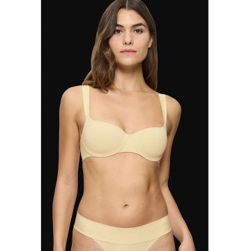 Sutien balconette cu burete - Galben pai