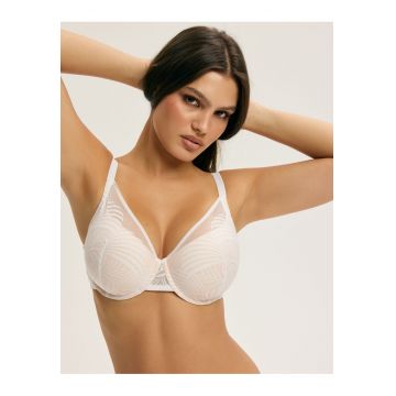 Sutien captusit Alb Crem Nacre - Alb