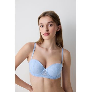 Sutien cu bretele detasabile - Albastru pastel