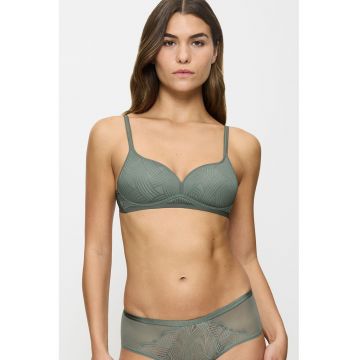 Sutien cu burete si bretele ajustabile Delightful Spotlight - Gri maur