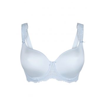 Sutien cu burete si insertii de dantela Daily - Albastru glaciar