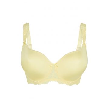 Sutien cu burete si insertii de dantela Daily - Galben