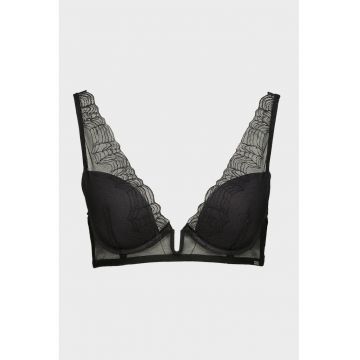 Sutien cu dantela - Negru