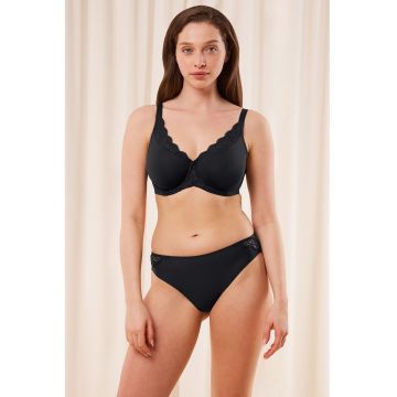 Sutien cu insertii de dantela Amourette - Negru