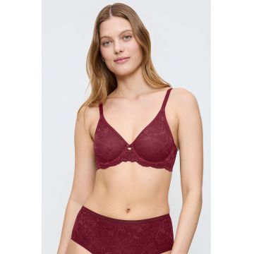 Sutien cu sustinere metalica Charm - Visiniu