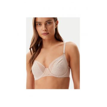 Sutien dama -  304889462 - Bumbac/Elastan - Bej - Bej