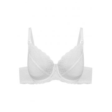 Sutien dama pentru alaptare Alb crem Caris - Alb