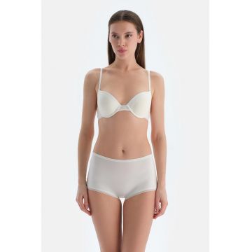 Sutien din amestec de lyocell - Alb fildes