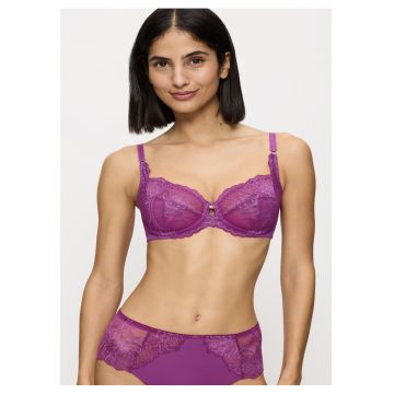 Sutien din amestec de modal Wild Peony - Mov