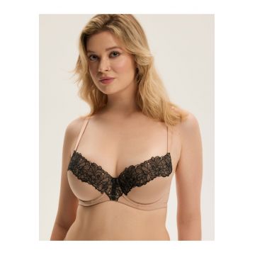 Sutien push-up bej Century - Bej