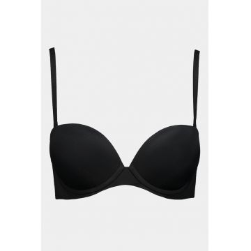 Sutien push-up cu bretele detasabile Perfectly Fit - Negru