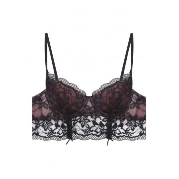 Sutien push-up Klara  Negru roz - Negru