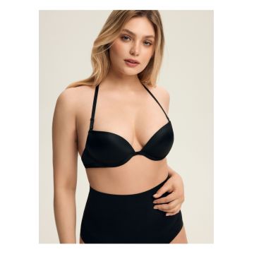 Sutien push-up negru Silky - Negru