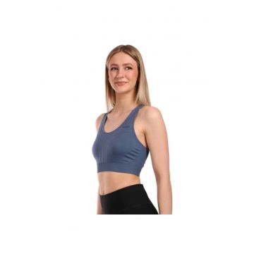 Sutien sport  Winie - uscare rapida - fara cusaturi - albastru - Albastru