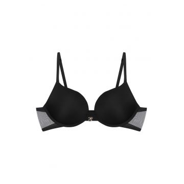 Sutien super push-up Nuts  Negru - Negru