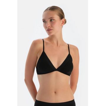 Sutien triunghiular cu burete - Negru