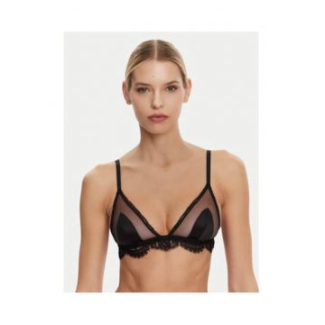 Sutien triunghiular din amestec de matase - O1E31T ONN35 N0000 - Negru