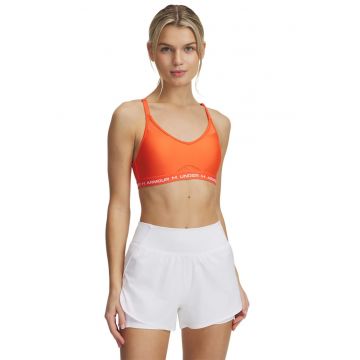 Bustiera crossback cu detalii logo pentru fitness - Portocaliu mandarina