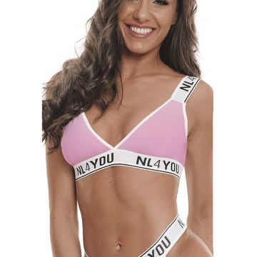 Bustiera cu logo Barbie - Alb/Roz