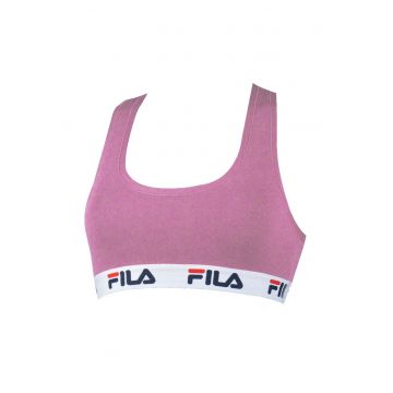 Bustiera cu logo - cu spate decupat - Violet