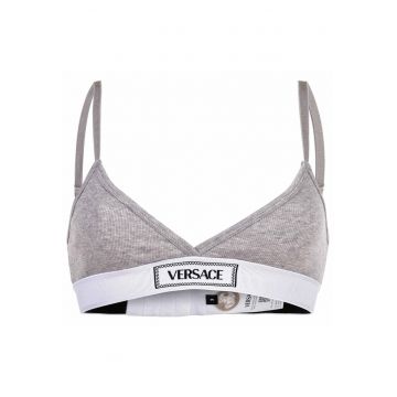 Bustiera din amestec de bumbac - Gri