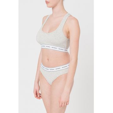 Bustiera racerback - Gri melange