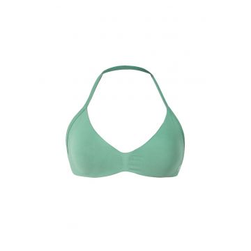 Bustiera sport cu decolteu halter Fly - Verde deschis