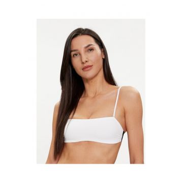 Sutien -  alb - poliamida reciclata - elastan -