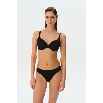 Sutien balconette cu bretele ajustabile Cathy - Negru