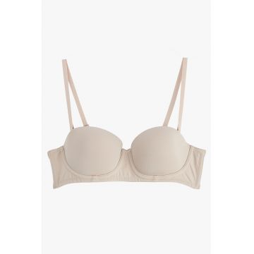 Sutien balconette uni - Bej