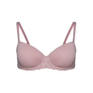 Sutien captusit -  roz - fara sarma - poliamida