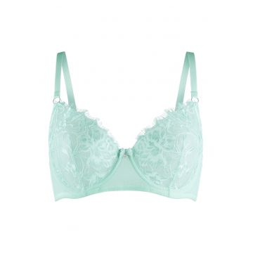Sutien clasci de dantela - Albastru