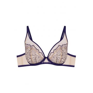 Sutien Clasic Batty  Albastru - Bej
