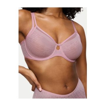 Sutien cu armatura dama -  Roz