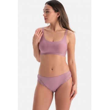 Sutien cu burete si acoperire completa - Lila