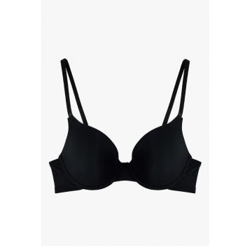Sutien cu burete si bretele ajustabile - Negru