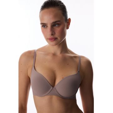 Sutien cu model uni si bareta ajustabila - Bej