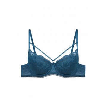 Sutien cu push-up Intonation - Bumbac - turcoaz