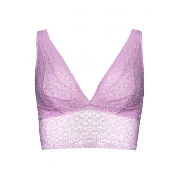 Sutien dama cu dantela Roz Combria - Roz