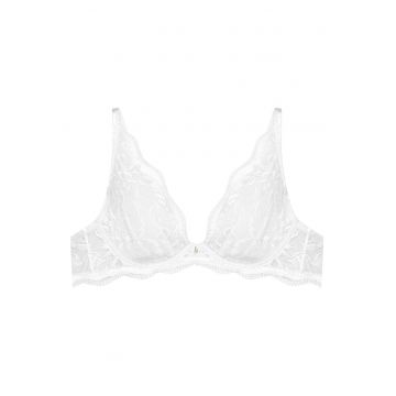 Sutien Kavi -  Dantela - Moale - Gri deschis