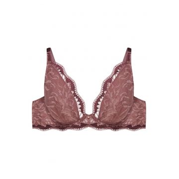 Sutien Kavi -  Dantela - Moale - Mov deschis