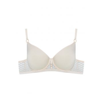 Sutien  Ohara - textil - captusit - bej nud