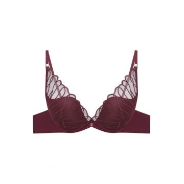 Sutien push-up -  Bumbac - Model Olyvia - Mov inchis