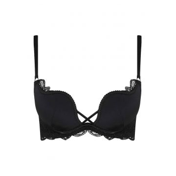 Sutien push-up Claudia  Sintetic - Negru