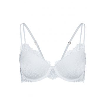 Sutien push-up - dama - Celeste - Alb