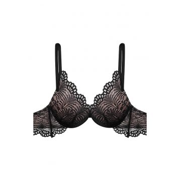 Sutien push-up  Kim negru - Negru