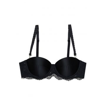 Sutien Push-up Negru Brillant - Negru