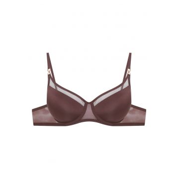 Sutien push-up Ova  Bronz inchis - Bej