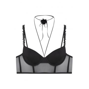 Sutien push-up - semi-corset Negru Omari - Negru