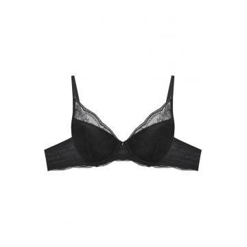 Sutien push-up Talisman - negru-gri - Negru